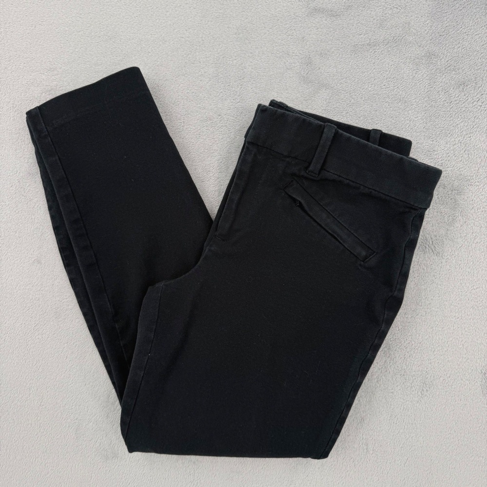 Gap Signature Skinny Ankle Pants  Regular Black Stretch‎ Mid Rise Chino Womens 6